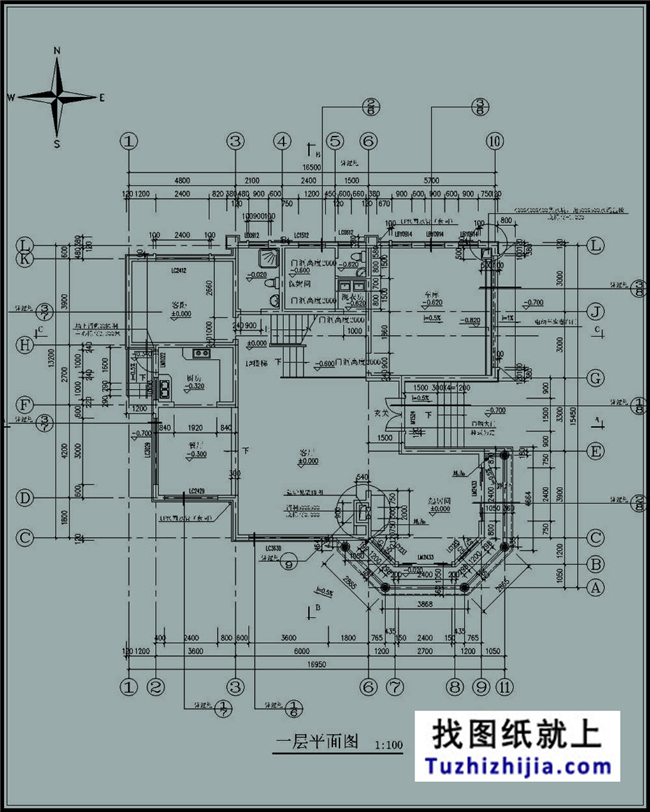 220平方米三層經(jīng)典豪華別墅農(nóng)村設(shè)計(jì)圖紙帶外觀效果圖,17X13米