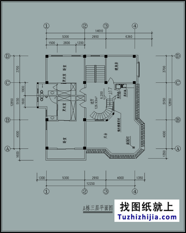  145平方米三層建筑施工設(shè)計(jì)圖紙及效果圖,12X13米