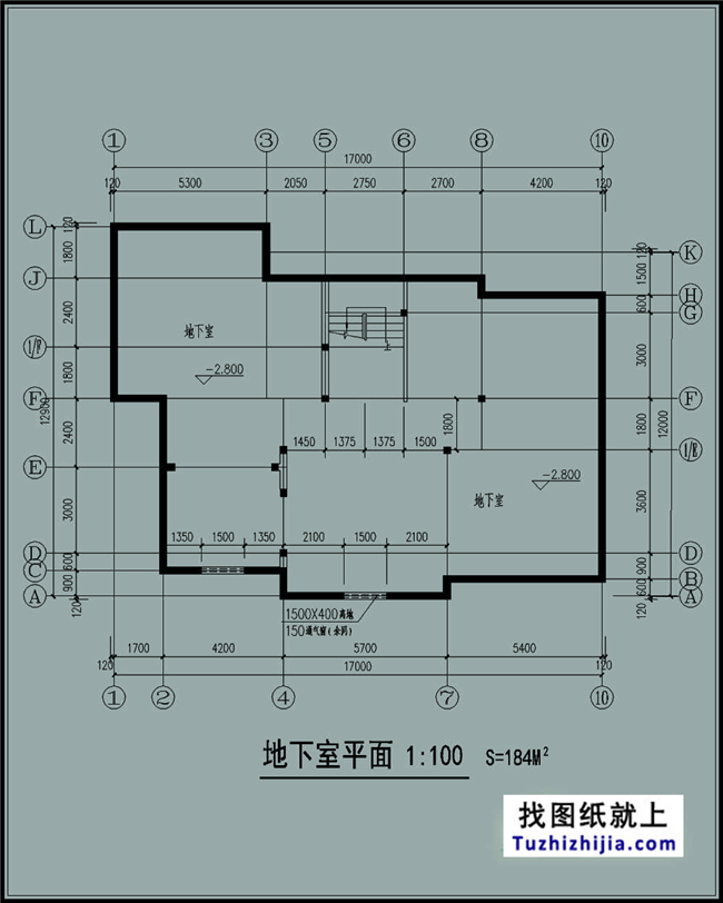 220平方米帶地下室的農(nóng)村三層別墅建筑設(shè)計圖紙帶外觀,17x13米