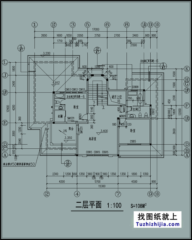220平方米帶地下室的農(nóng)村三層別墅建筑設(shè)計圖紙帶外觀,17x13米
