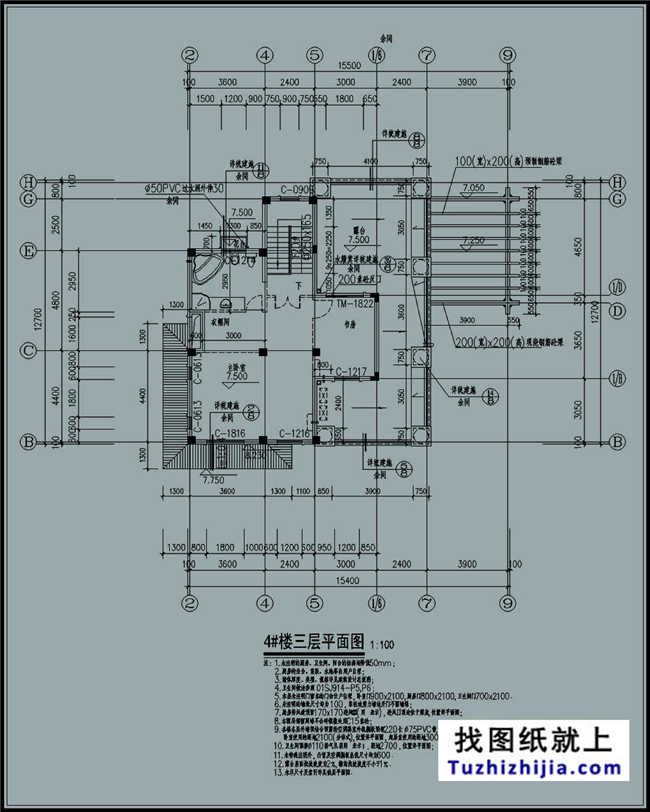 180平方米農(nóng)村三層豪華別墅設(shè)計圖紙及效果圖,17X18米
