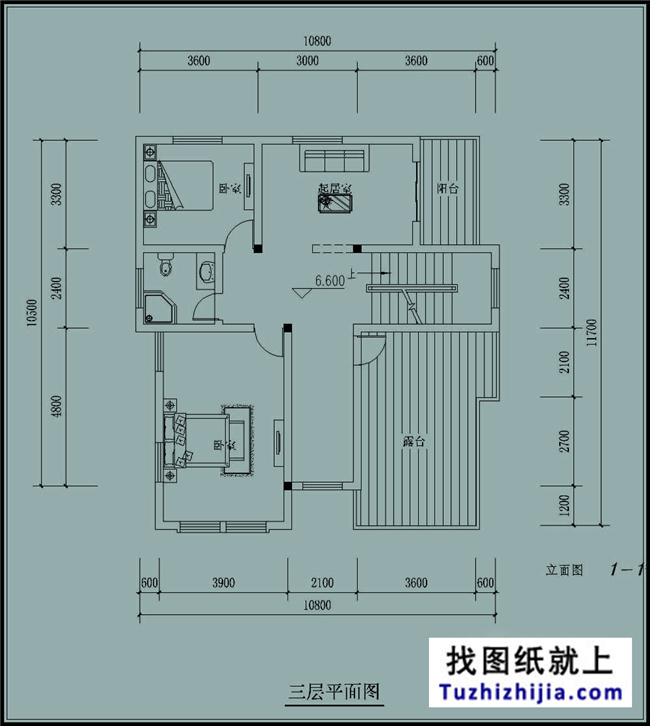 110平方米三層自建別墅設(shè)計建筑圖紙及效果圖,11X11米