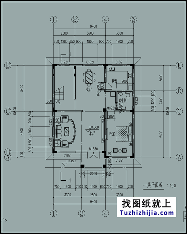 105平方米新農村自建三層小別墅設計施工圖，10x11米