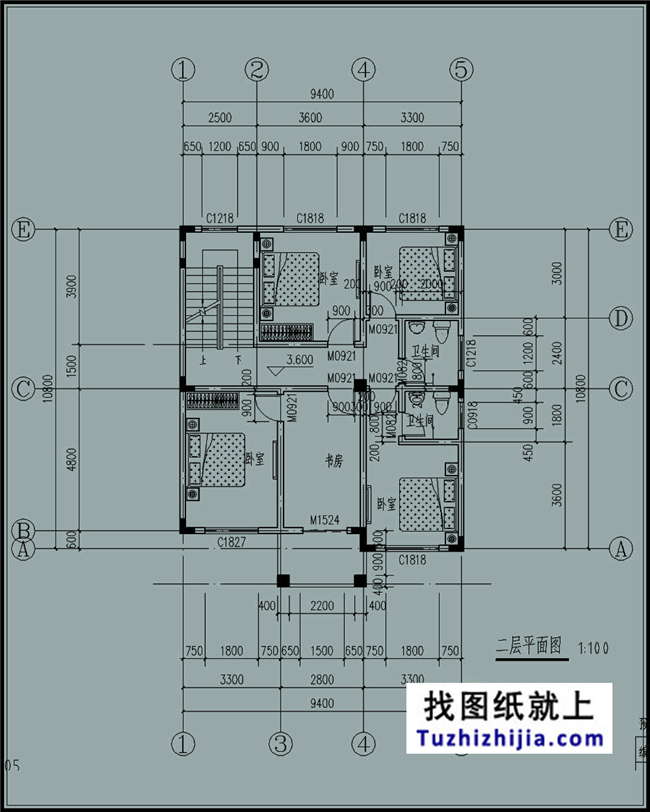 105平方米新農村自建三層小別墅設計施工圖，10x11米