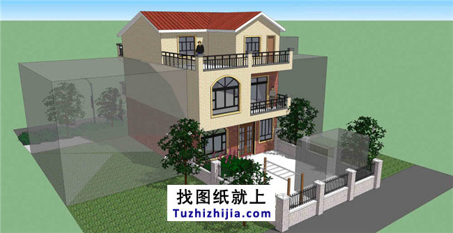 新農(nóng)村自建房三層房屋設(shè)計(jì)圖紙