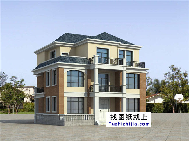 經典實用的新農村三層房屋設計圖紙