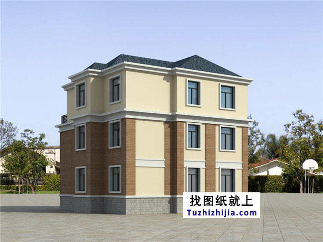 經典實用的新農村三層房屋設計圖紙