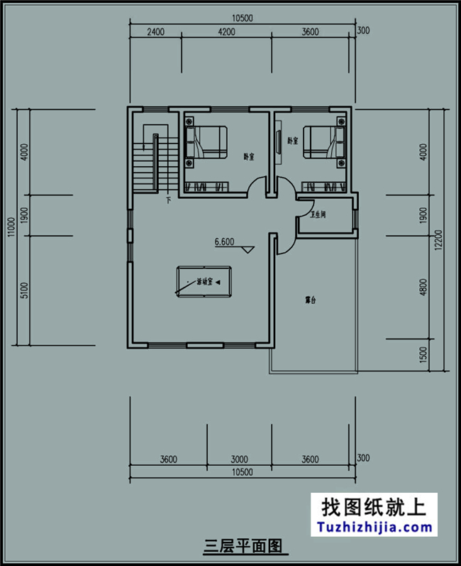  120平方米福建帶車庫(kù)的新農(nóng)村三層自建別墅設(shè)計(jì)圖,11x11米