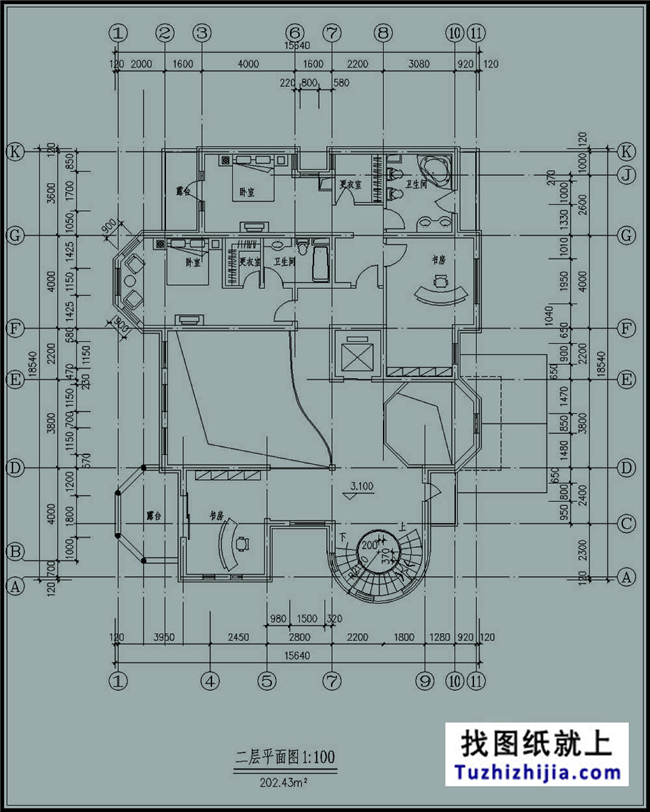 265平方米三層奢華地中海風(fēng)格別墅設(shè)計(jì)圖紙,16x17米
