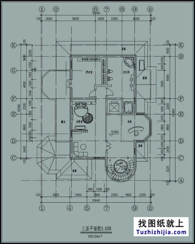 265平方米三層奢華地中海風(fēng)格別墅設(shè)計(jì)圖紙,16x17米