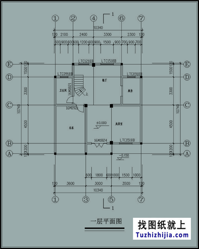 造價:22萬,漂亮實用帶車庫的別墅建筑設(shè)計圖帶外觀圖,10X11米110平方米