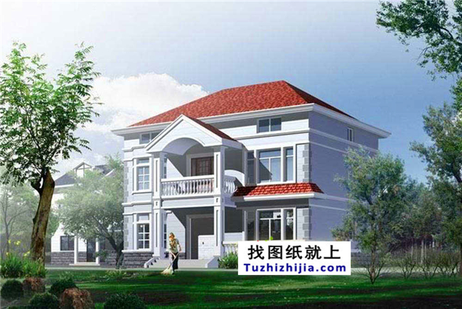 造價(jià):26萬,120平方米三層自建農(nóng)村別墅設(shè)計(jì)方案,12X11米