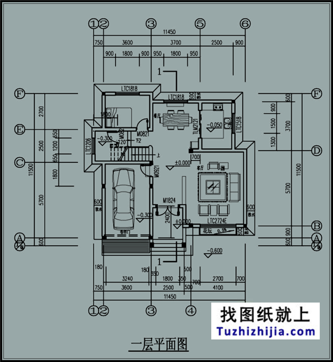 造價(jià):21萬,新農(nóng)村帶車庫(kù)三層別墅設(shè)計(jì)圖紙,11x11米120平方米