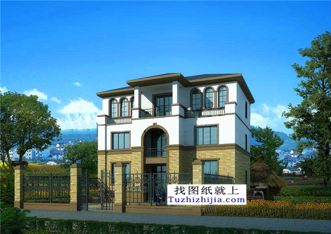 預(yù)算30萬以內(nèi)的三層新農(nóng)村小別墅設(shè)計(jì)施工圖紙及效果圖