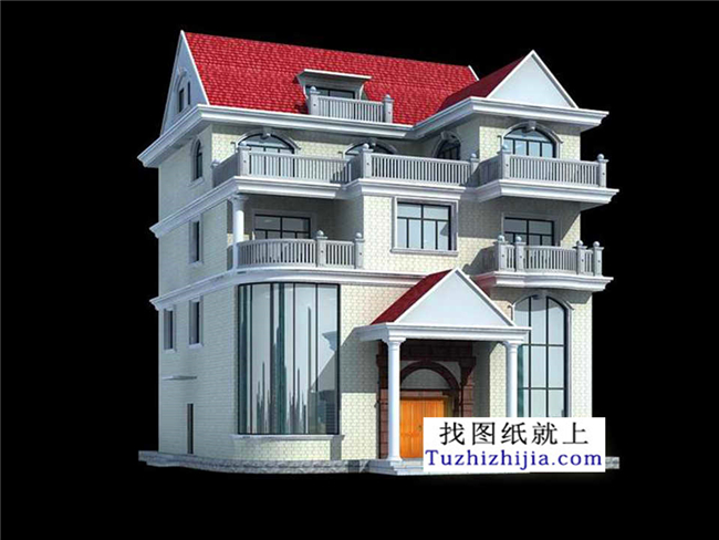 預(yù)算40萬(wàn)左右的樓中樓三層別墅設(shè)計(jì)圖紙及效果圖