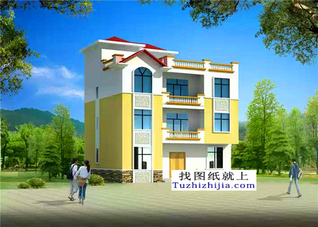 30萬以內(nèi)的三層別墅房屋設(shè)計施工圖紙及效果圖