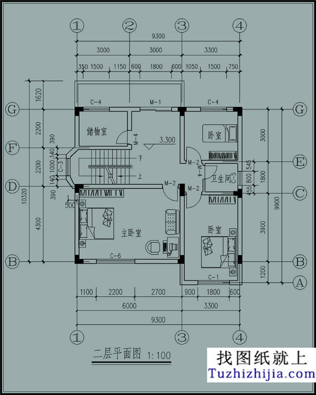 浙江新農(nóng)村110平方米別墅建筑設(shè)計圖紙帶外觀效果圖