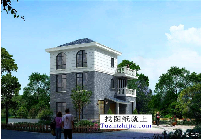 100平米以內(nèi)的小戶型別墅設(shè)計施工圖紙及效果圖