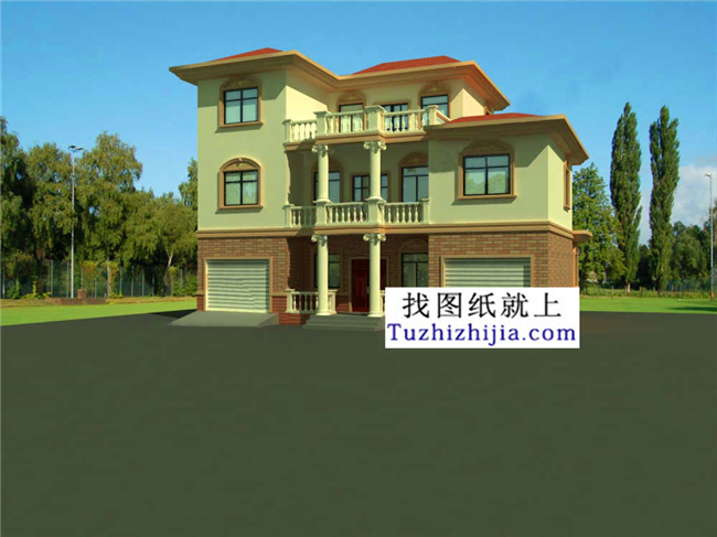 預(yù)算造價(jià)20多萬(wàn)的新農(nóng)村三層施工設(shè)計(jì)圖紙及外觀效果圖