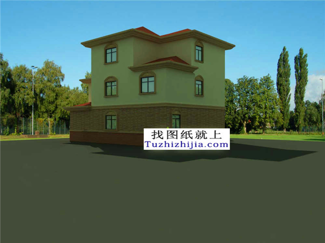 預(yù)算造價(jià)20多萬(wàn)的新農(nóng)村三層施工設(shè)計(jì)圖紙及外觀效果圖