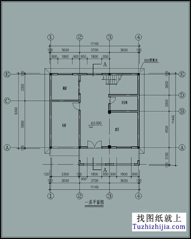 120平方木新農(nóng)村自建別墅設(shè)計(jì)施工圖紙及效果圖