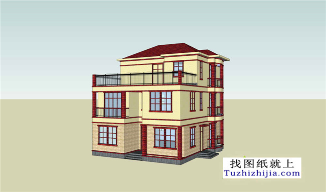 造價(jià)30萬(wàn)以內(nèi)的三層農(nóng)村房屋設(shè)計(jì)圖紙及效果圖