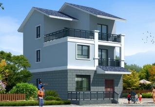 90平米小戶型農(nóng)村自建三層別墅設(shè)計(jì)圖紙及效果圖