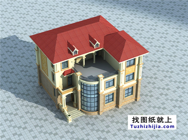  造價50萬以內(nèi)的新農(nóng)村三層別墅施工設(shè)計圖紙及效果圖