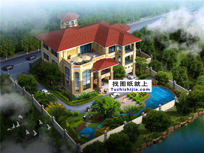 100萬以內(nèi)的豪華三層自建別墅設(shè)計圖紙及效果圖