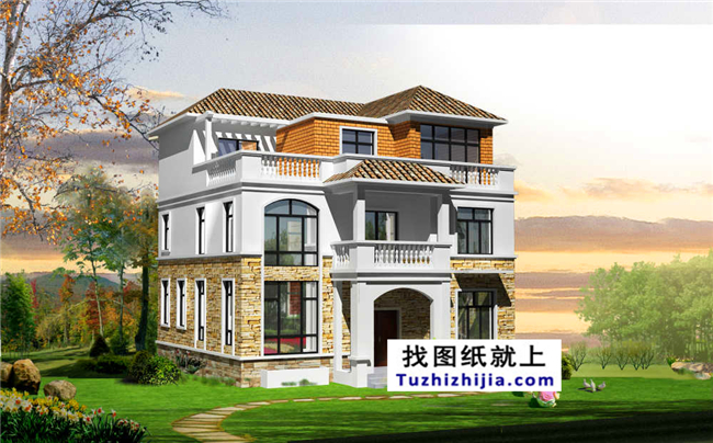 25萬左右的自建新農(nóng)村房屋設(shè)計(jì)圖紙及效果圖