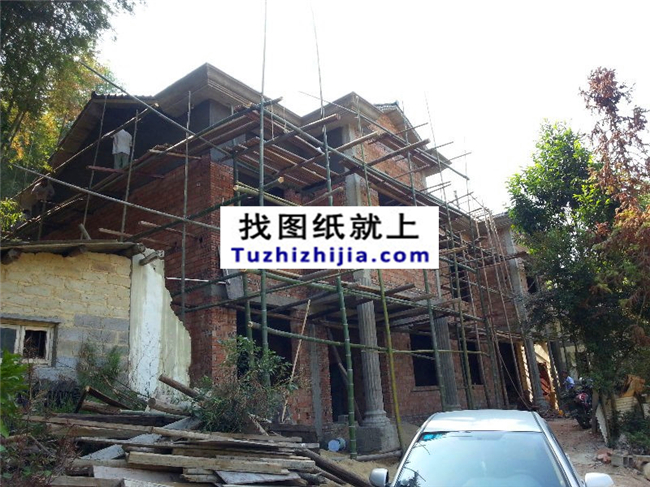 湖南省劉先生自建的雙拼二層帶閣樓全套施工直播。