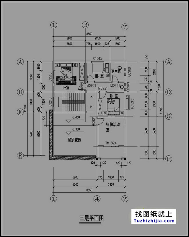 三層農(nóng)村小住宅設(shè)計圖紙
