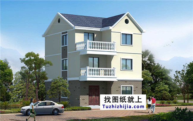 簡單新農(nóng)村住宅設(shè)計(jì)圖集，三層樓房設(shè)計(jì)圖紙精選