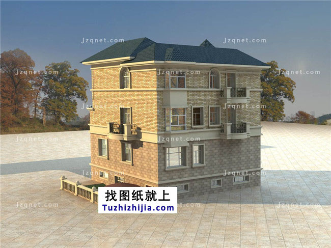 自建三層豪宅設(shè)計(jì)圖紙，歐式風(fēng)格，高端大氣