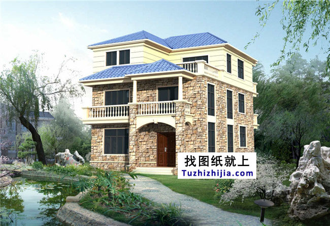 新農(nóng)村帶堂房三層房屋設(shè)計圖紙