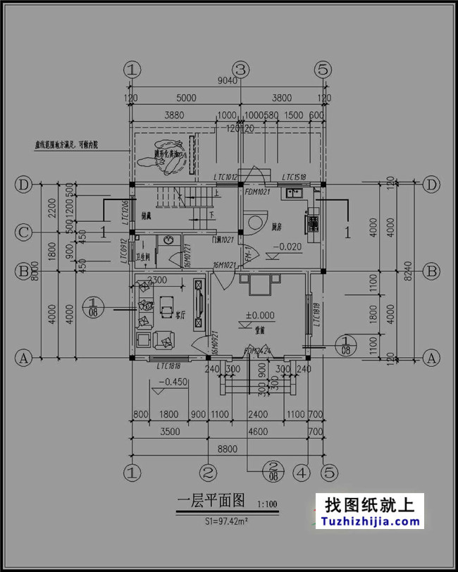 100平簡(jiǎn)單三層房屋設(shè)計(jì)圖紙，新農(nóng)村自建推薦圖紙