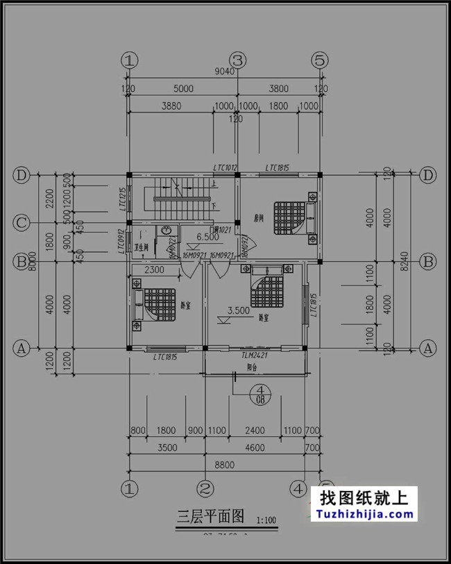 100平簡(jiǎn)單三層房屋設(shè)計(jì)圖紙，新農(nóng)村自建推薦圖紙