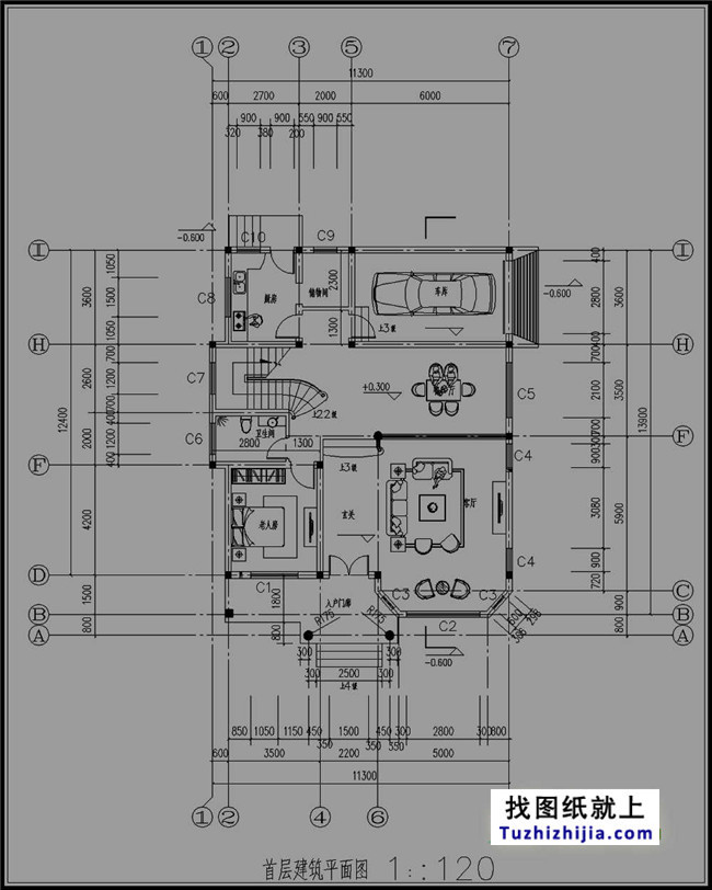 廣東新農(nóng)村三層別墅設(shè)計(jì)圖紙及效果圖