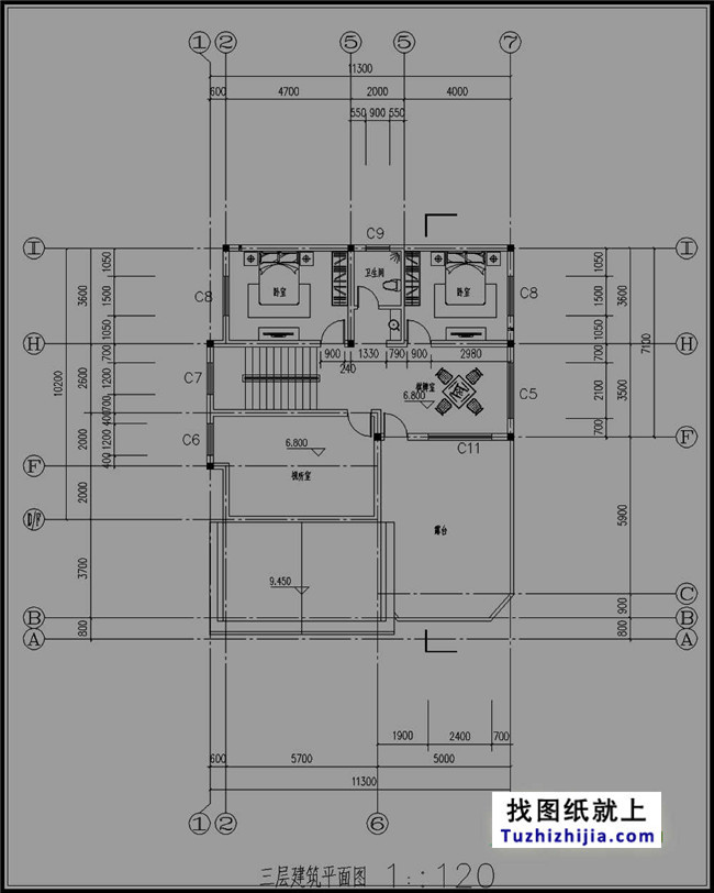 廣東新農(nóng)村三層別墅設(shè)計(jì)圖紙及效果圖
