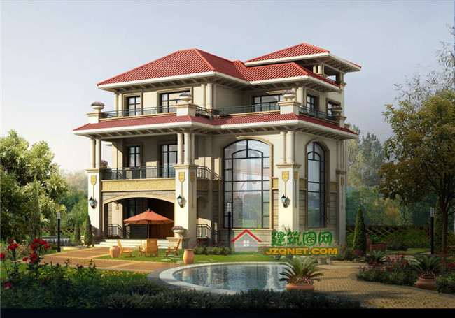 帶地下室三層新農(nóng)村房屋設(shè)計(jì)圖紙