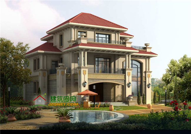 帶地下室三層新農(nóng)村房屋設(shè)計(jì)圖紙