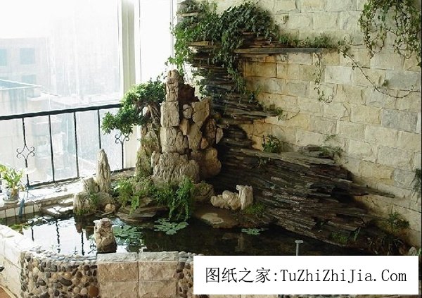 室內(nèi)假山風(fēng)景：如何人財兩旺？