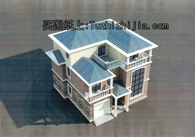 復(fù)式三層帶車庫(kù)簡(jiǎn)歐小別墅設(shè)計(jì)圖，農(nóng)村三層房屋設(shè)計(jì)圖