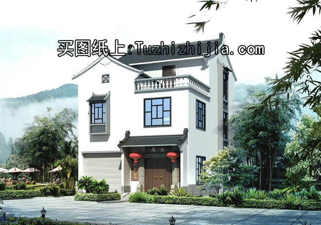 二層半農村小別墅設計方案圖，南方設計圖精選