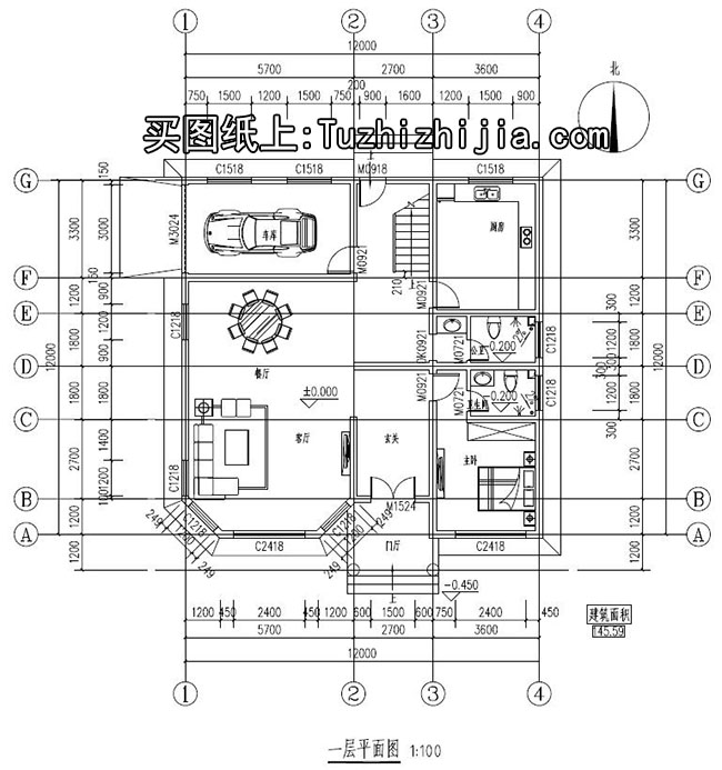 歐式風格三層別墅建筑設計圖，復式樓中樓結(jié)構(gòu)