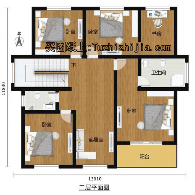 農(nóng)村二層小別墅圖片，二層別墅效果圖及設計圖