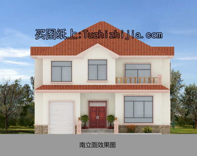 農(nóng)村二層小別墅圖片，二層別墅效果圖及設計圖