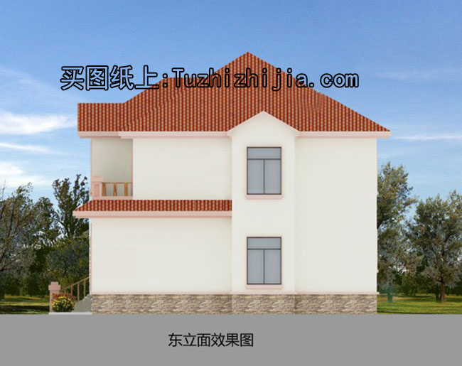 農(nóng)村二層小別墅圖片，二層別墅效果圖及設計圖