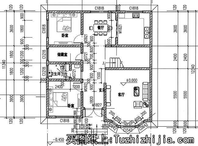 最新款：二層簡(jiǎn)單一點(diǎn)的別墅圖紙！好看死了