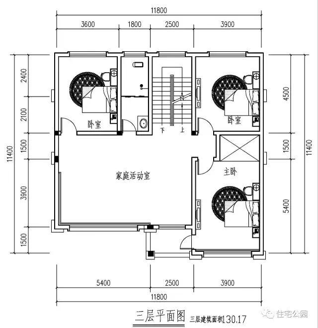最新款農(nóng)村三層樓房設(shè)計，弧形落地窗采光好，全圖！